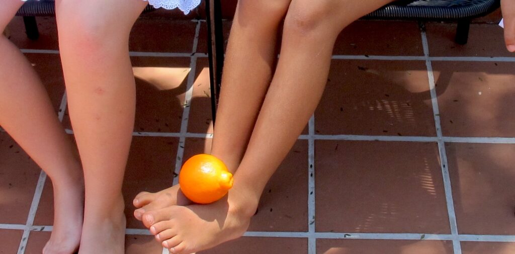 party games orange ankles