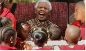 Mandela day madiba laughing