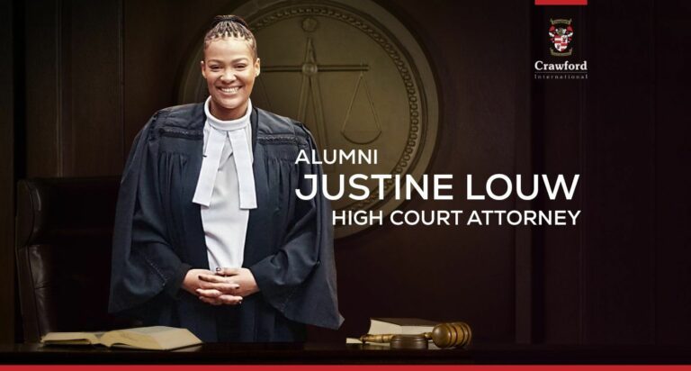 Crawford Alumnus Justine Louw